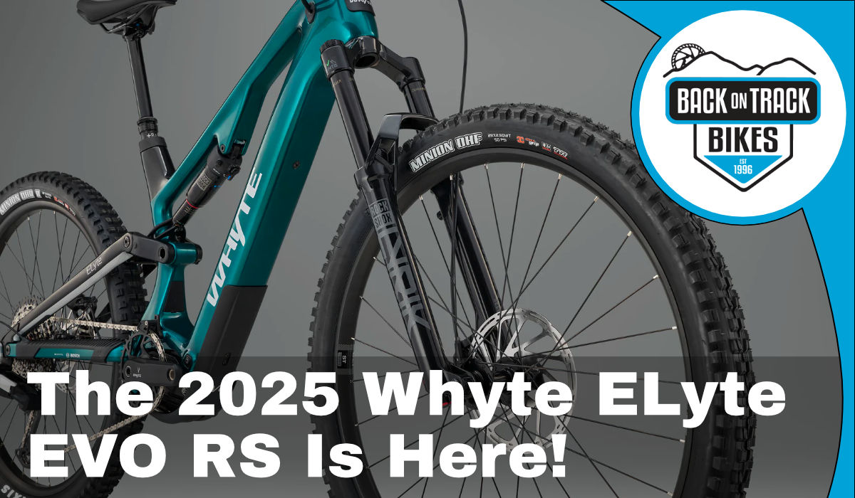 The new 2025 Whyte ELyte EVO RS e-mountain bike on a scenic singletrack trail in the Malvern Hills.