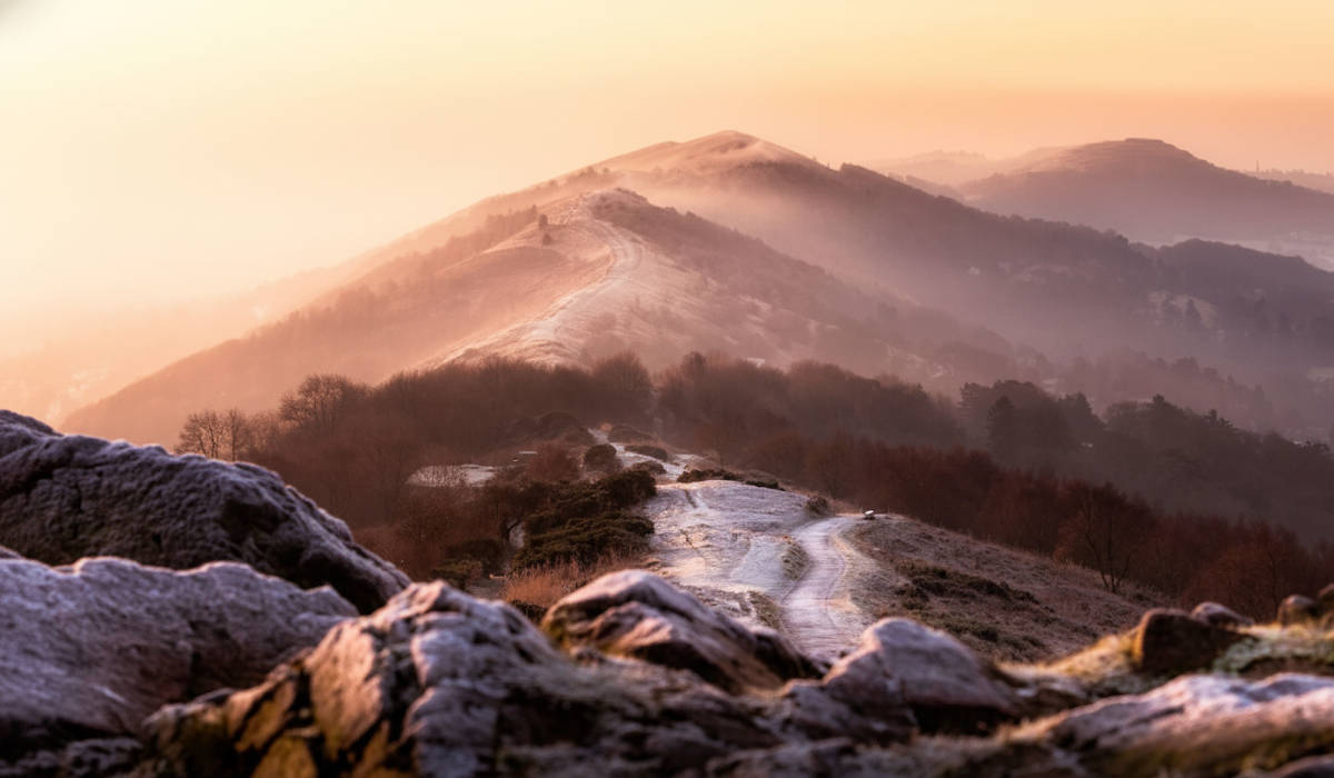 The Malvern Hills In Winter